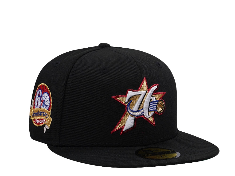 New Era Philadelphia 76ers 60th Anniversary Allen Iverson Black Prime Edition 59Fifty Fitted Casquette