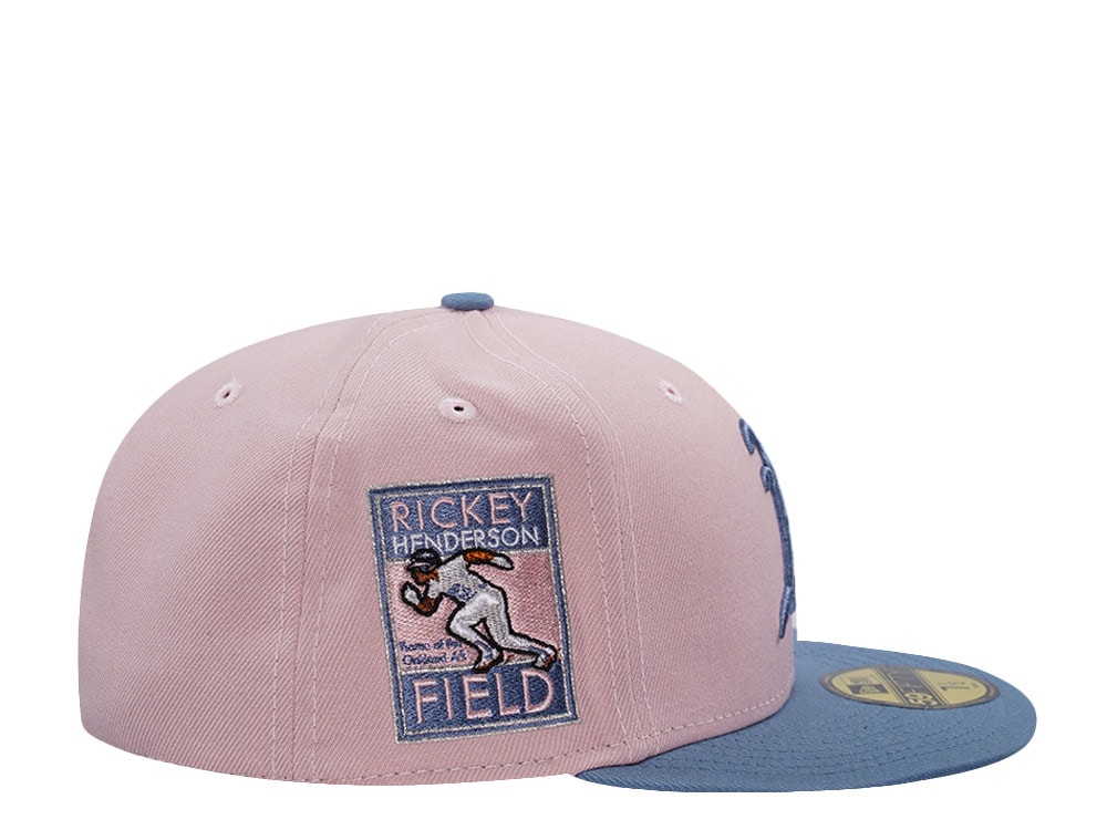 New Era Oakland Athletics Rickey Henderson Pink Rouge Two Tone Edition 59Fifty Fitted Casquette