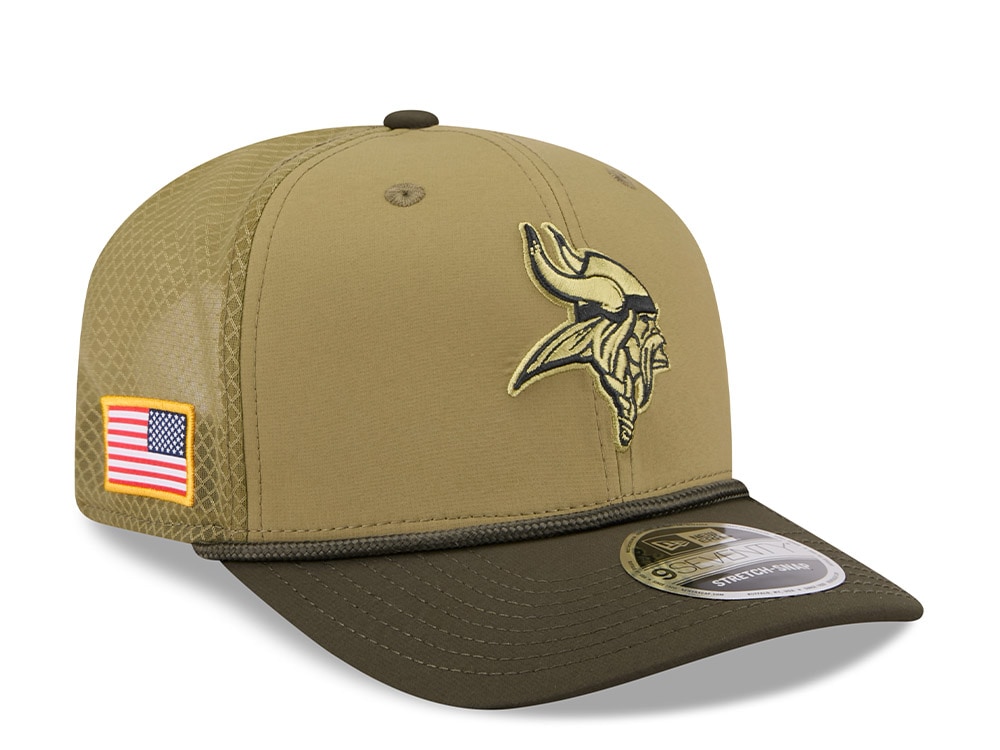 New Era Minnesota Vikings Salute To Service 2025 9Seventy Snapback Casquette