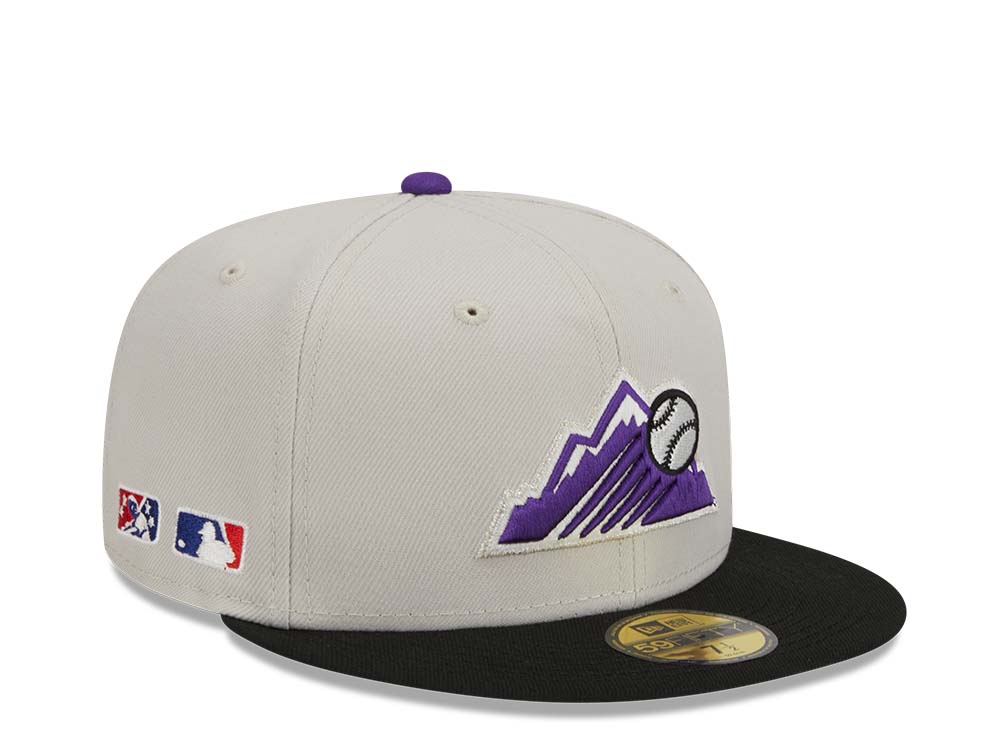 New Era Colorado Rockies Farm Team Stone Throwback Two Tone Edition 59Fifty Fitted Casquette