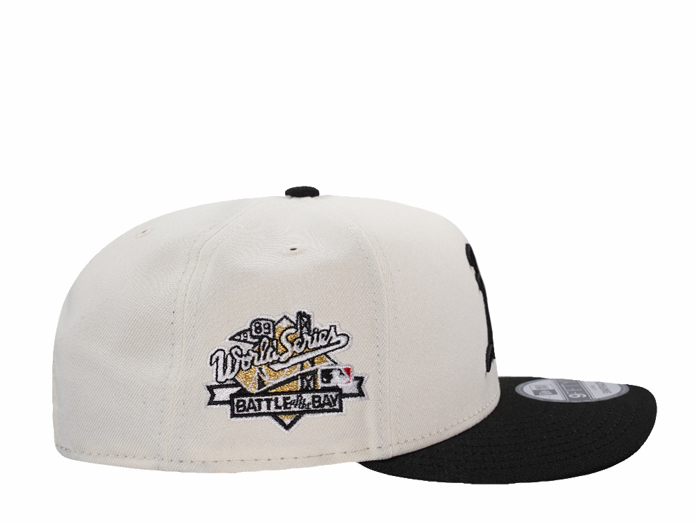 New Era Oakland Athletics World Series 1989 Chrome Two Tone Edition 9Fifty A Frame Snapback Casquette