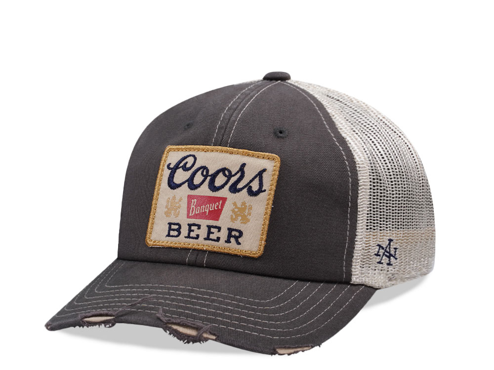 American Needle Miller High Life Charcoal Orville Edition Trucker Snapback Casquette