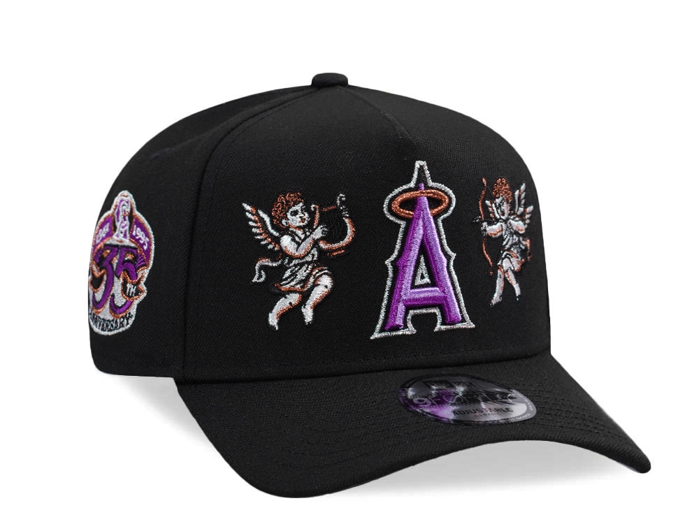 New Era Anaheim Angels 35th Anniversary Cupids Black Prime Edition 9Forty A Frame Snapback Casquette