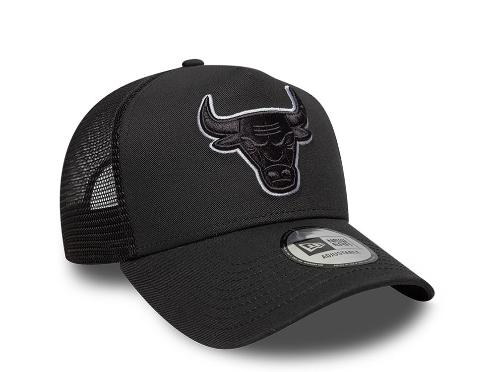 New Era Chicago Bulls Outline Black Edition 9Forty A Frame Trucker Snapback Casquette