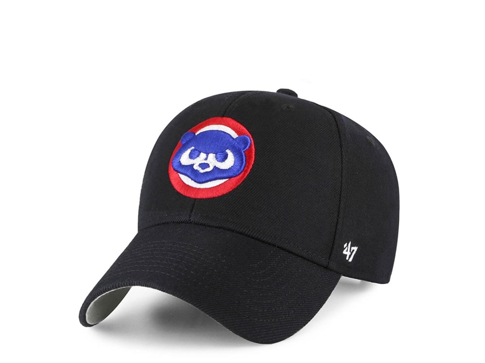 47Brand Chicago Cubs Black Classic Strapback Casquette
