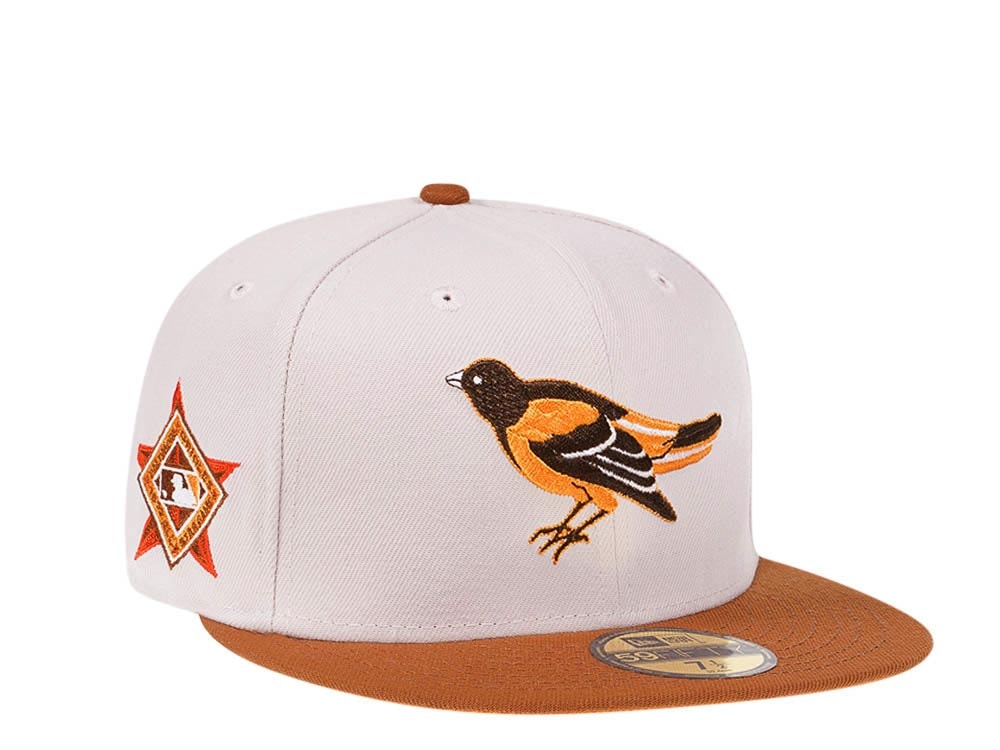 New Era Baltimore Orioles All Star Game 1993 Stone Bourbon Two Tone Edition 59Fifty Fitted Casquette