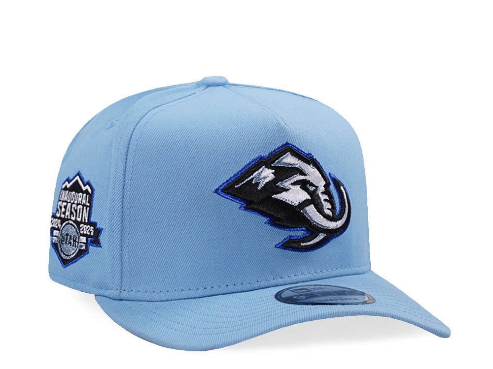 New Era Utah Mammoth Inaugural Season Sky Blue Prime Edition 9Fifty A Frame Snapback Casquette