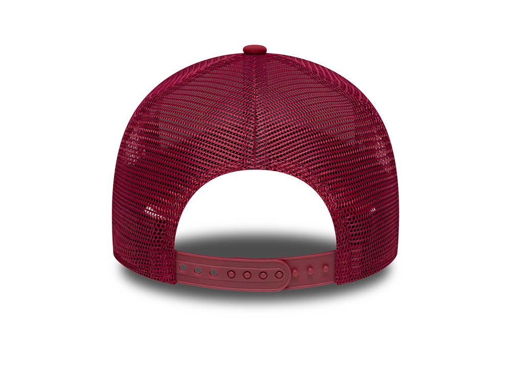 New Era Oval Foam Patch Cherry 9Forty A Frame Trucker Snapback Casquette