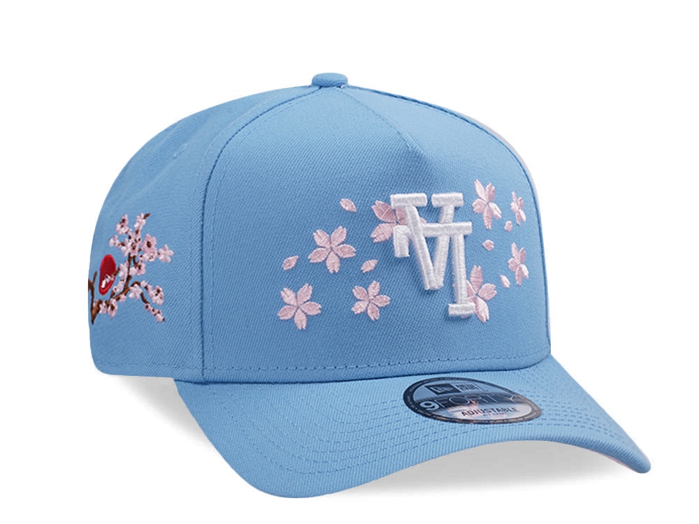New Era Los Angeles Dodgers Sakura Sky Blue Prime Edition 9Forty A Frame Snapback Casquette