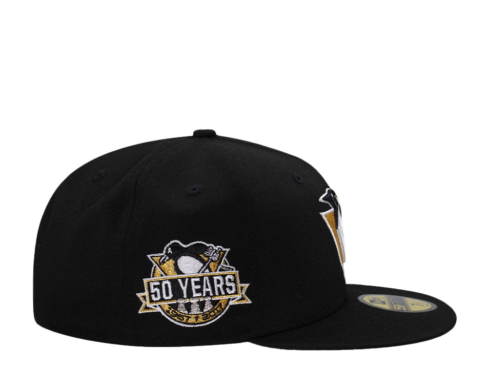 New Era Pittsburgh Penguins 50 Years Black Gold Edition 59Fifty Fitted Casquette