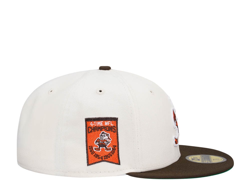 New Era Cleveland Browns 4-Time NFL Champions Chrome Two Tone Edition 59Fifty Fitted Casquette