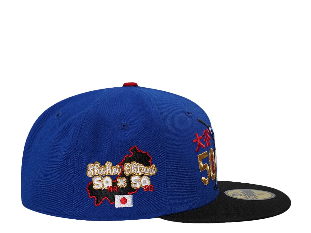 New Era Los Angeles Dodgers Ohtani 50 50 Season Metallic Two Tone Throwback Edition 59Fifty Fitted Casquette