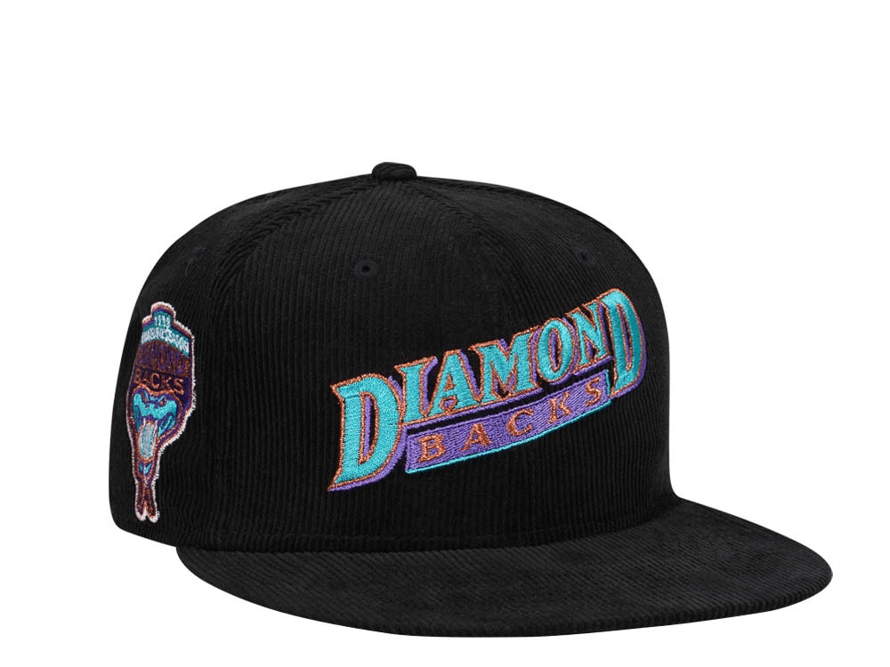 New Era Arizona Diamondbacks Inaugural Season 1998 Script Corduroy Edition 59Fifty Fitted Casquette