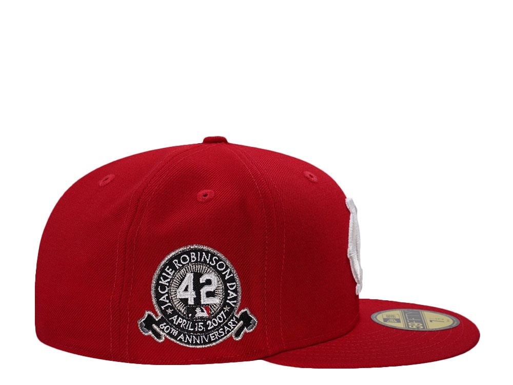 New Era Kansas City Monarchs Jackie Robinson 60th Anniversary Scarlet Wool Edition 59Fifty Fitted Casquette