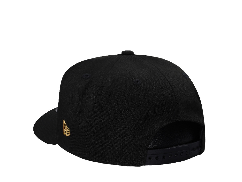 New Era Chicago Bulls Black and Gold 9Fifty A Frame Snapback Casquette