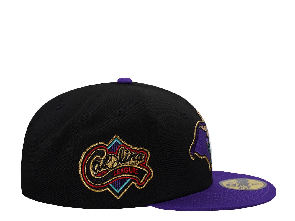 New Era Lynchburg Hill Cats Carolina League Black Prime Edition 59Fifty Fitted Casquette