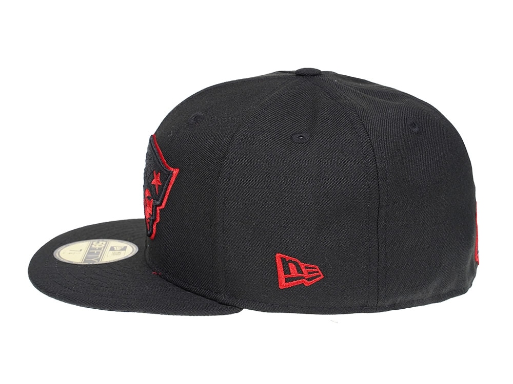 New Era New England Patriots Black Scarlet Edition 59Fifty Fitted Casquette