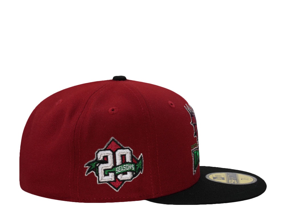 New Era Dayton Dragons 20th Anniversary Maroon Two Tone Edition 59Fifty Fitted Casquette