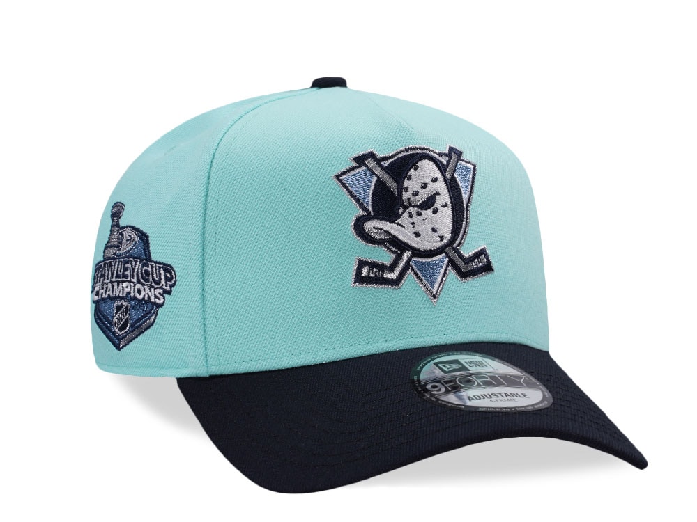 New Era Anaheim Ducks Stanley Cup Champions 2007 Teal Two Tone Edition 9Forty A Frame Snapback Casquette