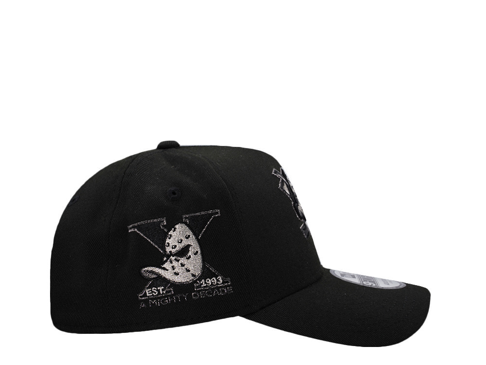 New Era Anaheim Ducks 10th Anniversary Black Prime Edition 9Forty A Frame Snapback Casquette