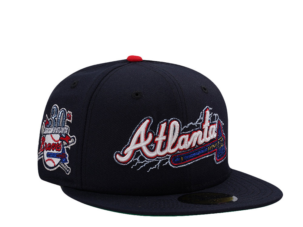 New Era Atlanta Braves 30th Anniversary Navy Prime Edition 59Fifty Fitted Casquette
