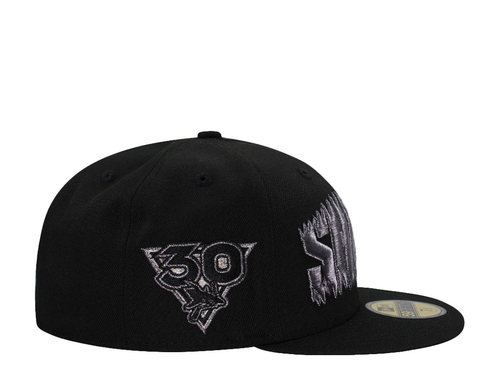New Era San Jose Sharks 30th Anniversary Metallic Black Prime Edition 59Fifty Fitted Casquette