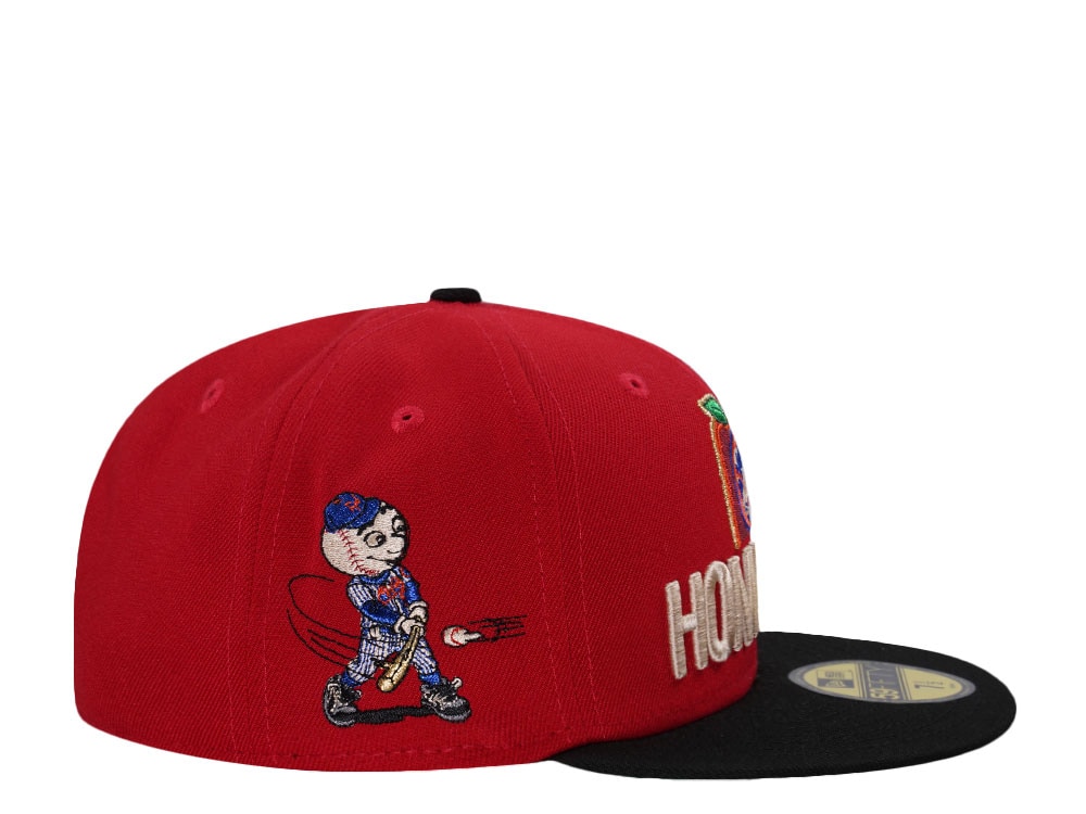 New Era New York Mets Home Run Scarlet Two Tone Edition 59Fifty Fitted Casquette
