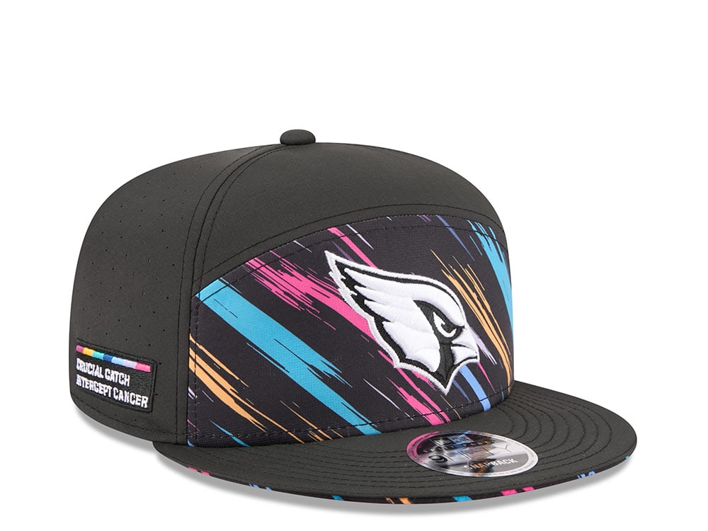New Era Arizona Cardinals Crucial Catch 2026 Black Edition 9Fifty Split Panel Snapback Casquette