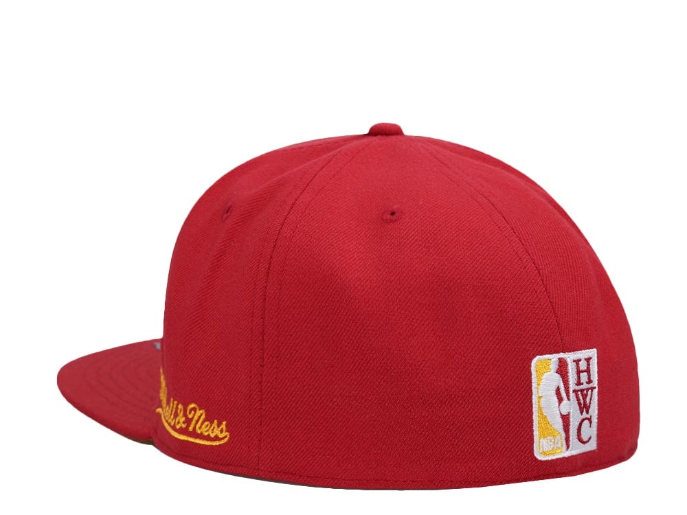 Mitchell & Ness Houston Rockets Logo History Hardwood Classic Dynasty Fitted Casquette