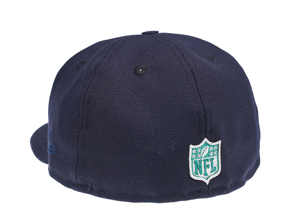 New Era Seattle Seahawks Navy and Green 59Fifty Fitted Casquette