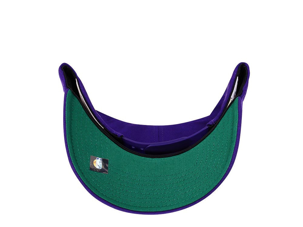 Mitchell & Ness Utah Jazz Team Ground Red Line Solid Flex Purple Snapback Casquette