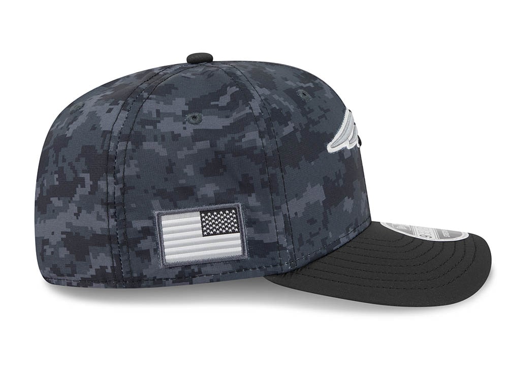 New Era New England Patriots NFL Salute to Service 2026 Digi Camo Black 9Seventy Stretch Snapback Casquette