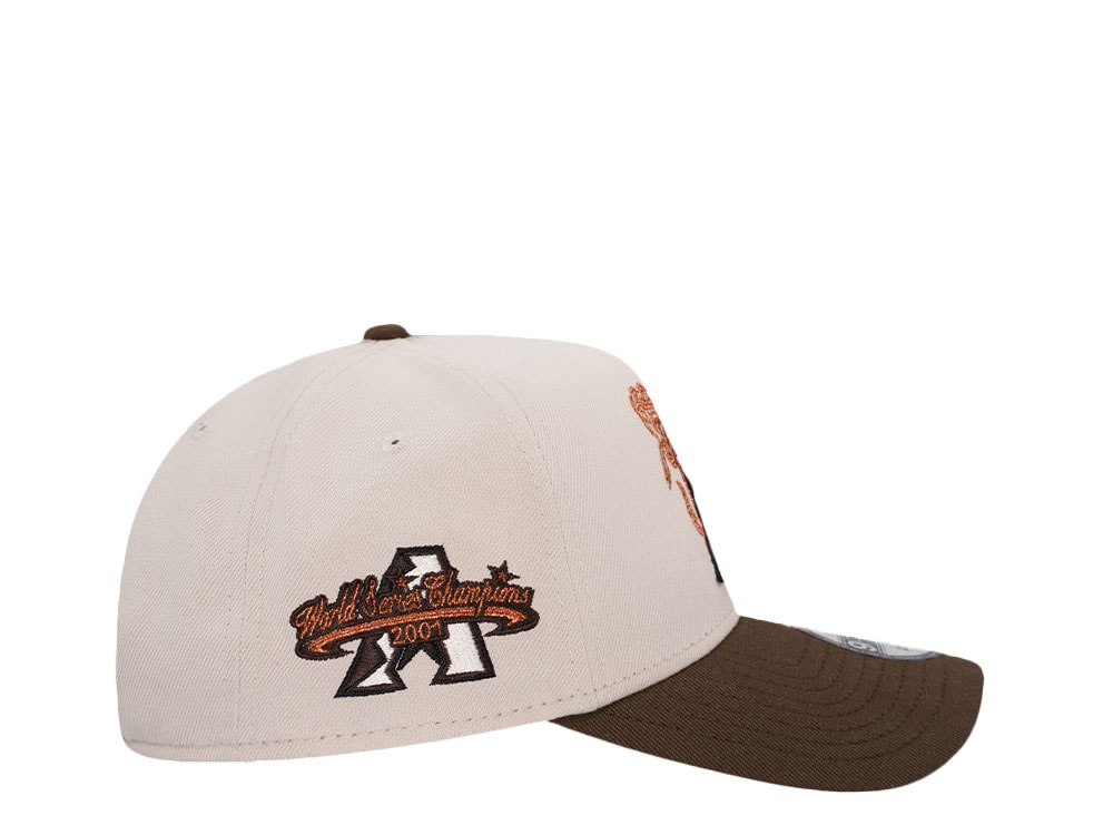 New Era Arizona Diamondbacks World Series Champions 2001 Copper Two Tone 9Forty A Frame Snapback Casquette
