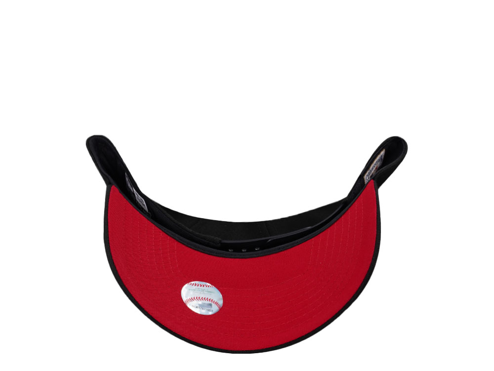 New Era Anaheim Angels World Series 2002 Black Out Red Edition 9Forty A Frame Snapback Casquette
