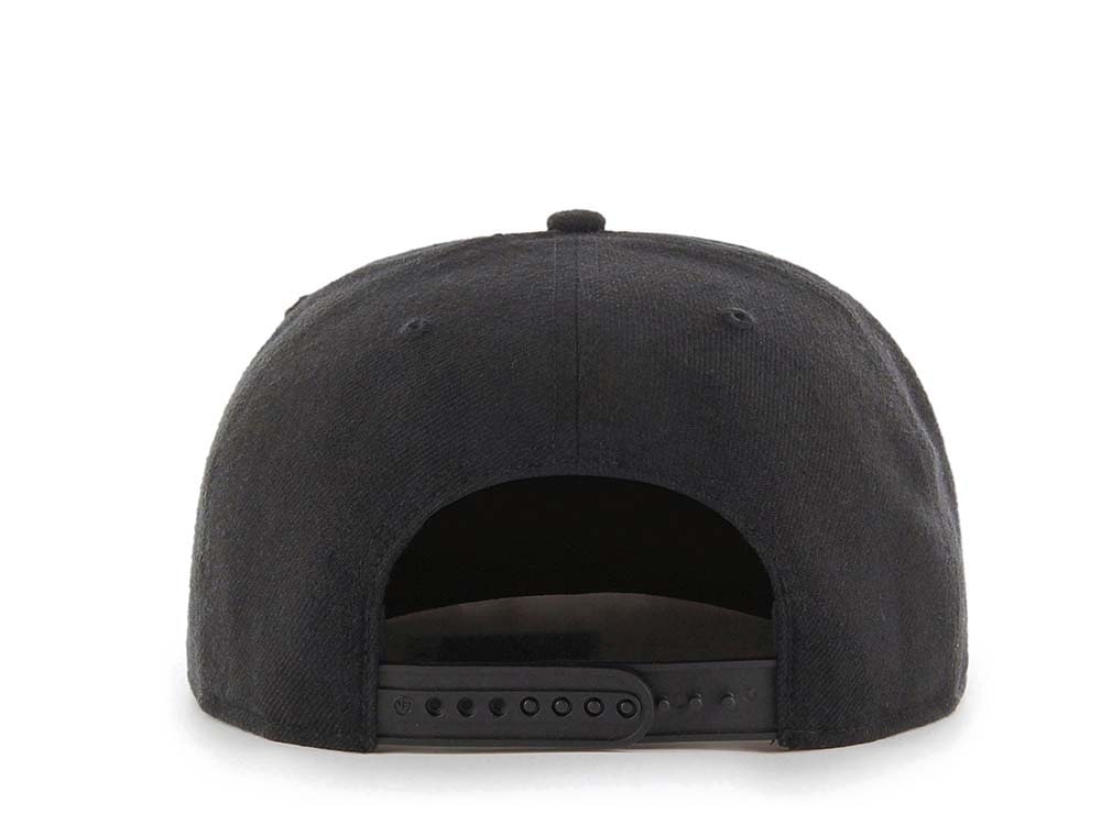 47Brand Vegas Golden Knights No Shot Black Script Captain Snapback Casquette