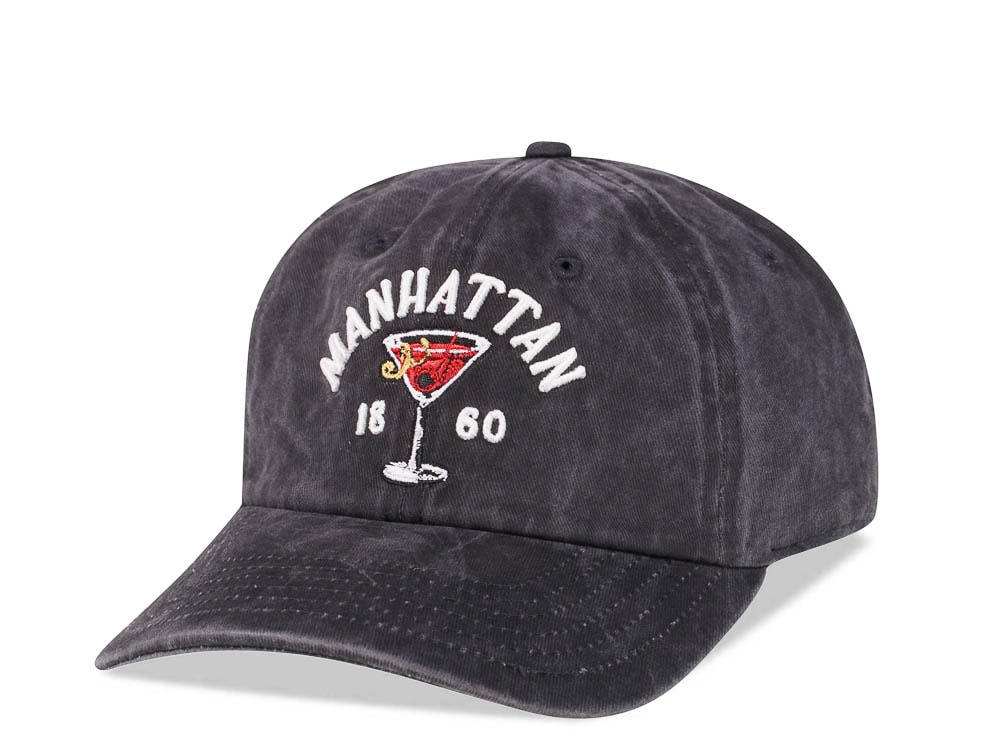 American Needle Manhattan 1860 Black Vintage Casual Strapback Casquette