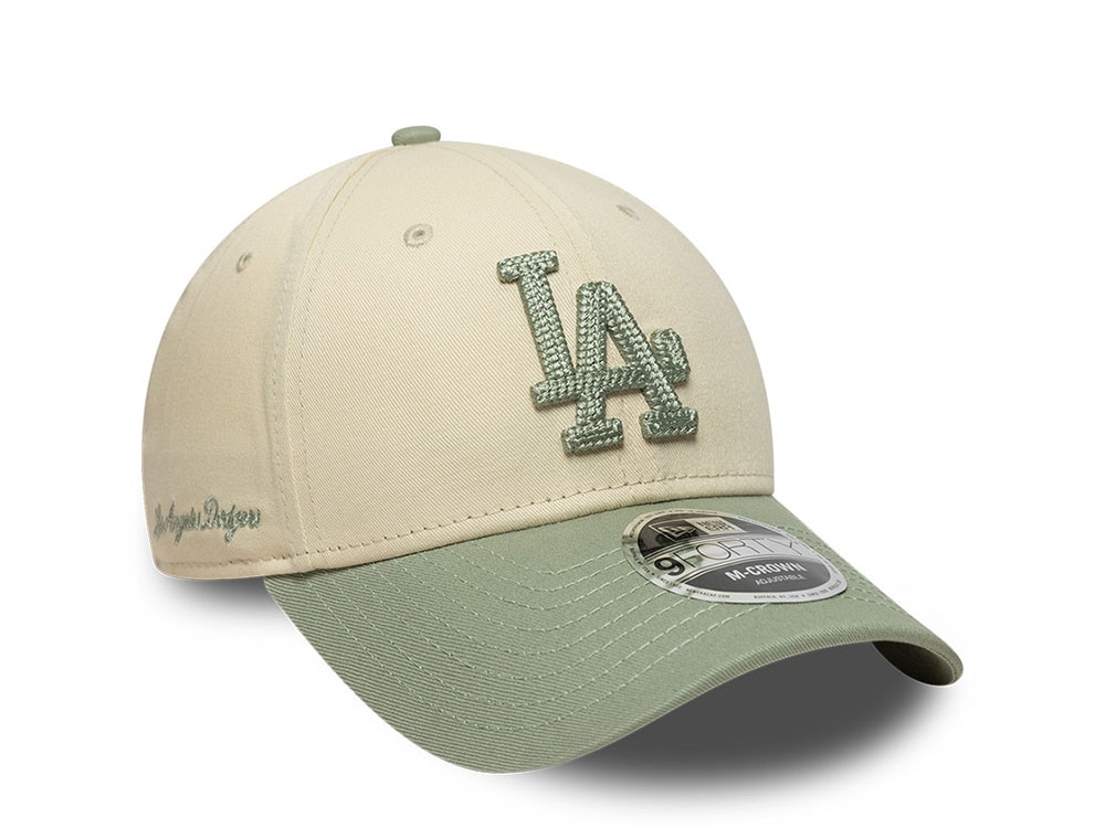 New Era Los Angeles Dodgers Side Script Two Tone 9Forty M Crown Snapback Casquette