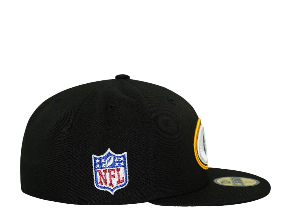 New Era Green Bay Packers Black Throwback Prime Edition 59Fifty Fitted Casquette