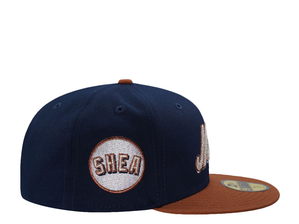 New Era New York Mets Shea Stadium Chainstitch Oceanblue Two Tone Edition 59Fifty Fitted Casquette