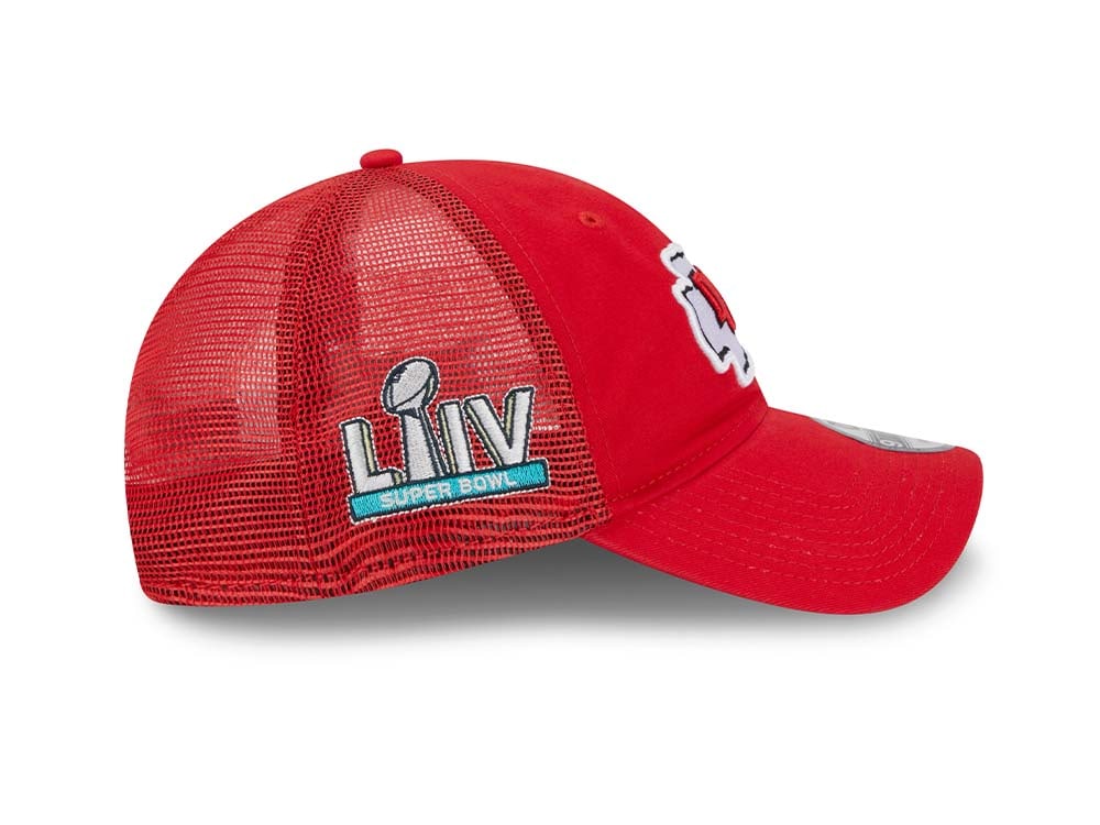 New Era Kansas City Chiefs Super Bowl LIIV Red Trucker Edition 9Twenty Snapback Casquette