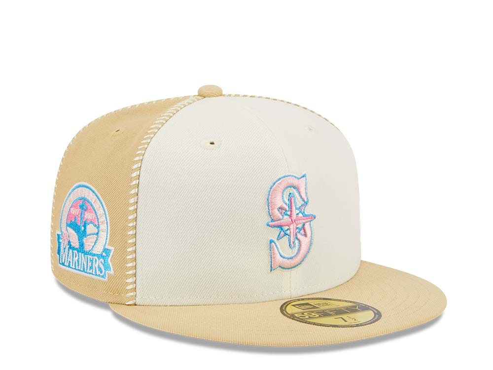New Era Seattle Mariners Stitch 30th Anniversary Gold Edition 59Fifty Fitted Casquette