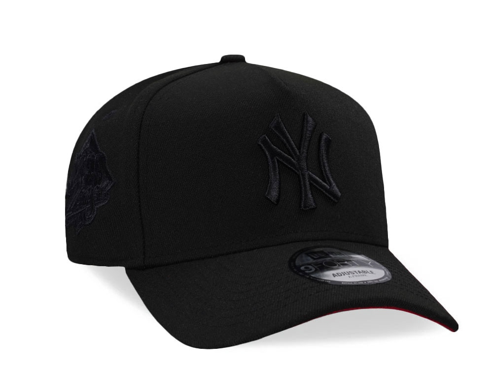 New Era New York Yankees World Series 1999 Black Out Red Edition 9Forty A Frame Snapback Casquette
