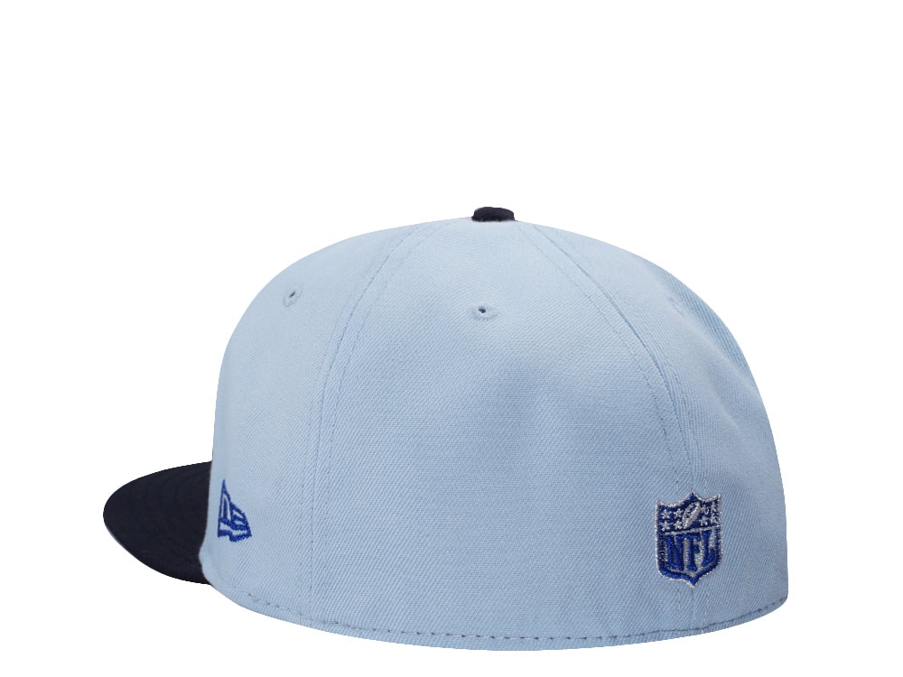 New Era Buffalo Bills Inaugural Season Metallic Glacier Blue Two Tone Edition 59Fifty Fitted Casquette