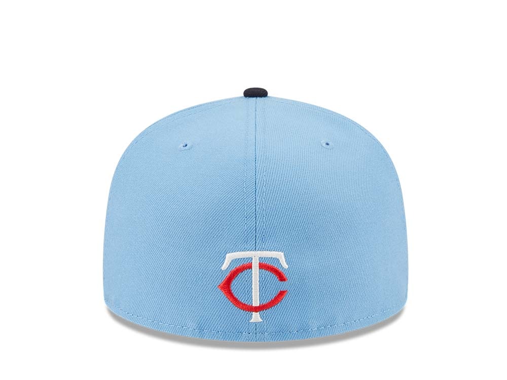 New Era Minnesota Twins Powder Blues Sky Throwback Two Tone Edition 59Fifty Fitted Casquette
