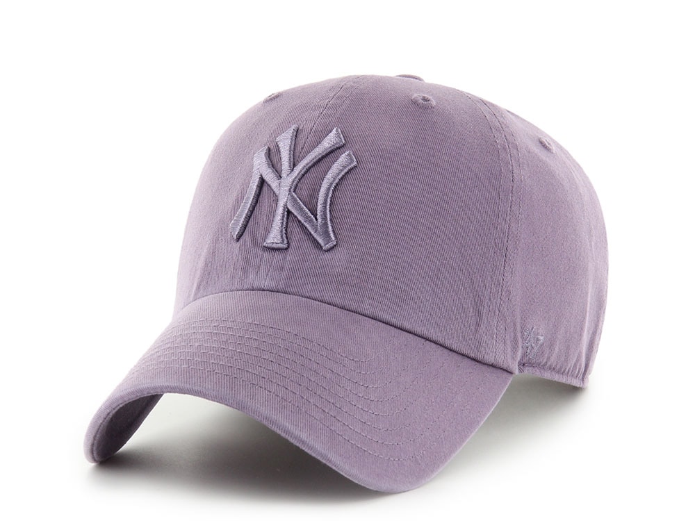 47 Brand New York Yankees Iris Purple Clean Up Strapback Casquette