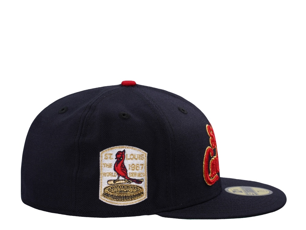 New Era St. Louis Cardinals World Series 1967 Script Wool Navy Throwback Edition 59Fifty Fitted Casquette
