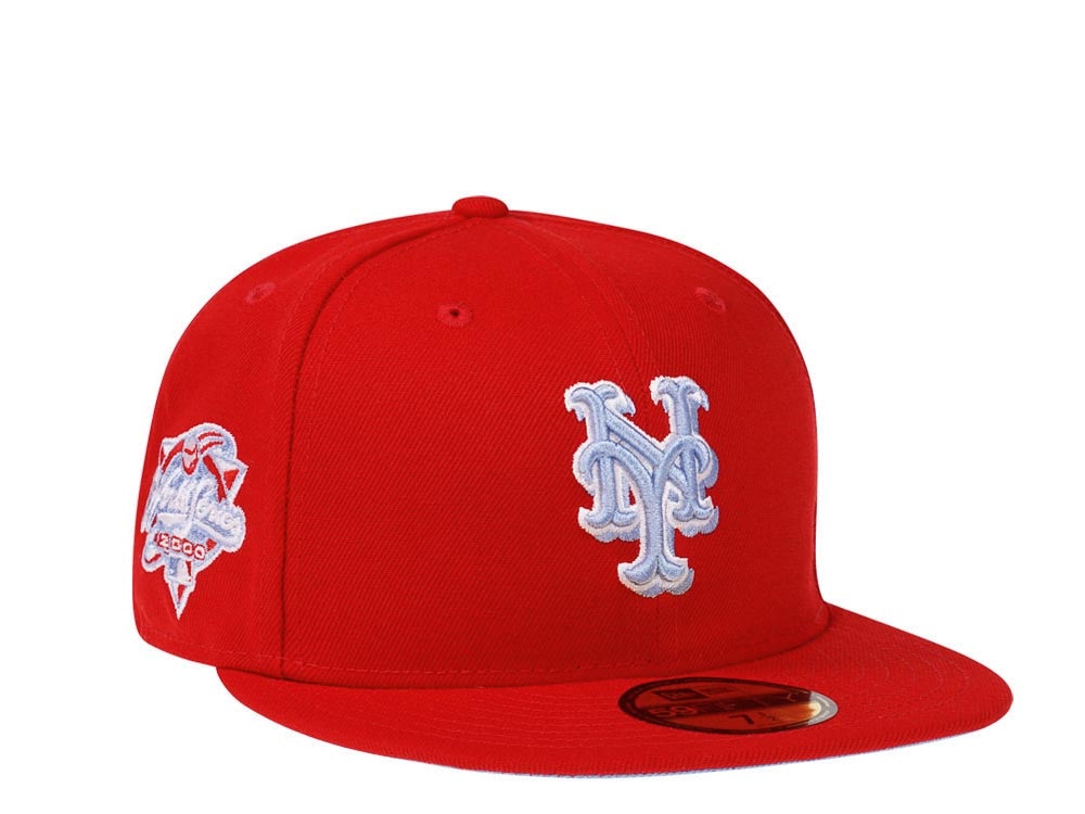 New Era New York Mets World Series 2000 Red Glacier Blue Edition 59Fifty Fitted Casquette