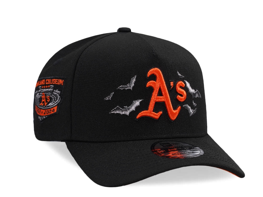 New Era Oakland Athletics Coliseum Bats Horror Edition 9Forty A Frame Snapback Casquette