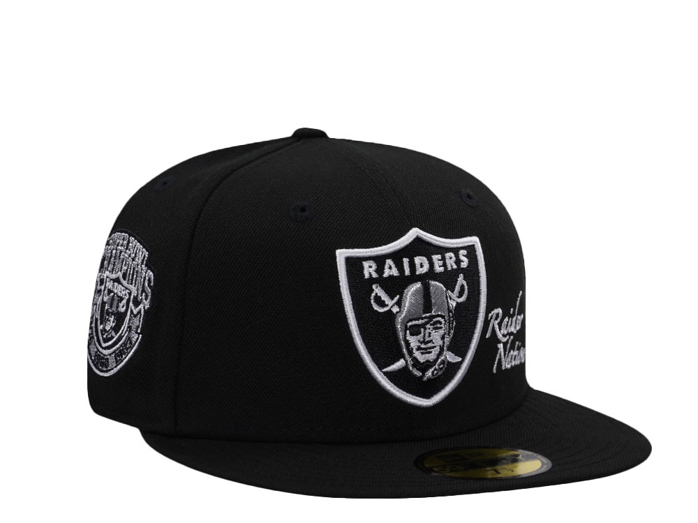 New Era Las Vegas Raiders Super Bowls Champions Black Prime Edition 59Fifty Fitted Casquette