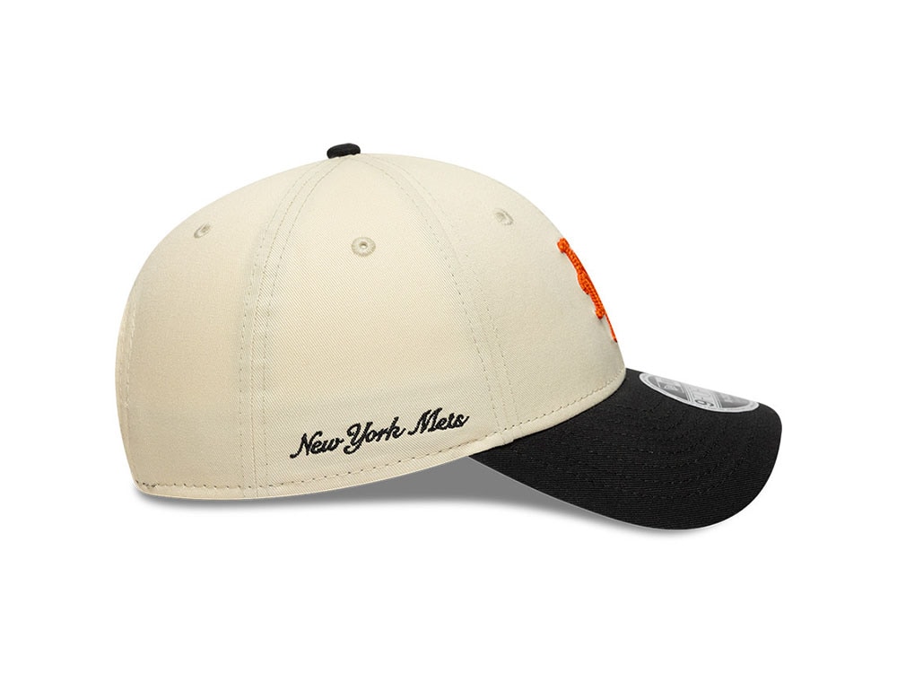 New Era New York Mets Side Script Two Tone 9Forty M Crown Snapback Casquette